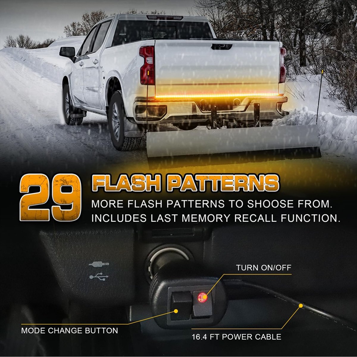 *X07A 60 İnç Bagaj Kapağı Flaş - Led Strip Lights incelemesi ve fiyatı
